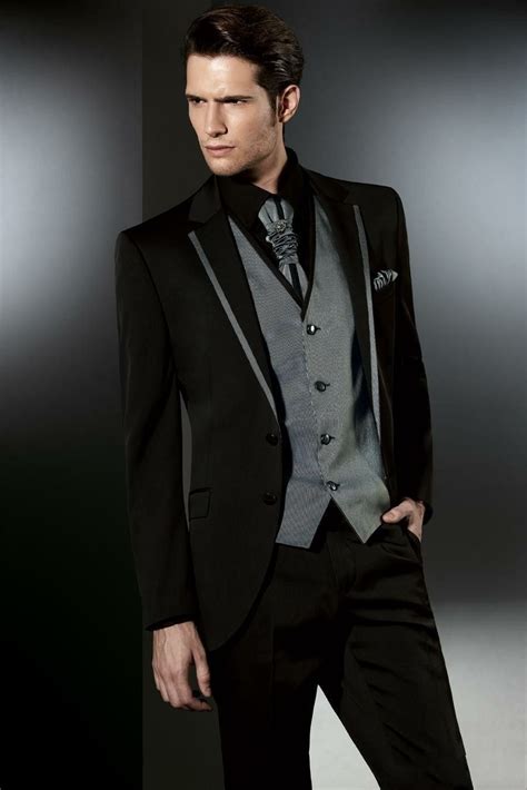 black and silver suit prom|prom suits for black guys.